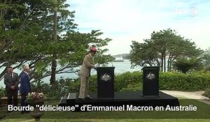 Le web s'amuse d'une bourde "délicieuse" de Macron en Australie