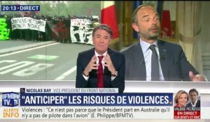 Violences du 1er-Mai: "Une fois de plus la réaction de l'exécutif n'est pas du tout à la hauteur de la gravité des faits", réagit Nicolas Bay