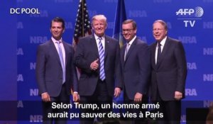 Trump: un homme armé aurait pu sauver des vies à Paris