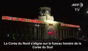 La Corée du Nord rejoint le fuseau horaire de la Corée du Sud