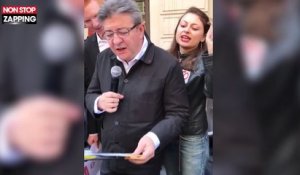 "Fête à Macron" : Jean-Luc Mélenchon pousse la chansonnette (vidéo)