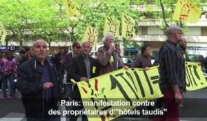 Paris: manifestation contre des "hôtels taudis"