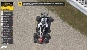 Grand Prix d'Espagne - Essais libres 2 - L'abandon de Romain Grosjean
