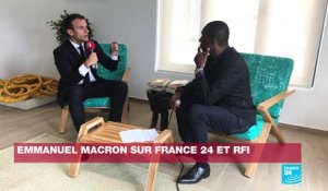 Macron sur France 24 - RFI : "Le sujet des migrations naît d'une crise africaine"