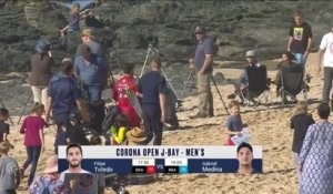 Adrénaline - Surf : Les meilleurs moments du quart de finale entre F. Toledo et G. Medina (Corona Open J-Bay)