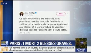 Attaque à Paris: "Ce soir, notre ville a été meurtrie", réagit la maire de la capitale, Anne Hidalgo