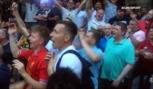 A Kiev, les supporters de Liverpool mettent l'ambiance avec un chant bien connu des Français