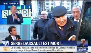 Mort de Dassault: "J'avais de l'estime et de la considération pour lui", réagit Manuel Valls