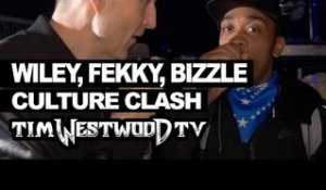 Wiley, Fekky, Lethal Bizzle backstage Culture Clash - Westwood