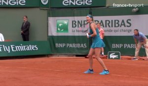 Roland-Garros : Retrouvez les plus beaux points du duel entre Kvitova et Kontaveit