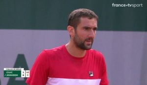 Roland-Garros 2018 : Cilic laisse Johnson sur place !