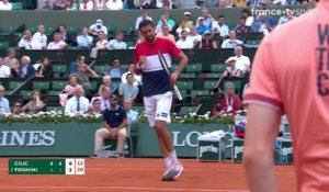 Roland-Garros 2018 : Marin Cilic asphyxie Fabio Fognini