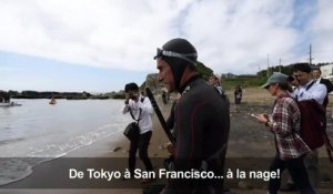 Tokyo-San Francisco: Lecomte commence sa traversée du Pacifique