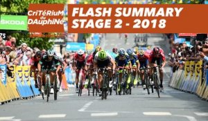 Flash Summary - Stage 2 (Montbrison / Belleville) - Critérium du Dauphiné 2018
