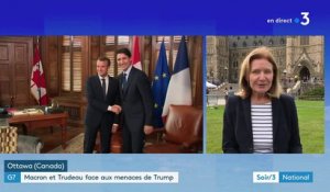 G7 : Macron et Trudeau défient Trump au Canada