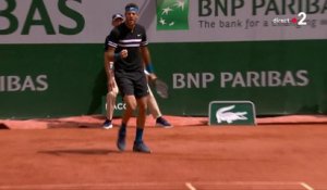 Roland-Garros 2018 : Juan Martin Del Potro empoche le premier set face à Marin Cilic !
