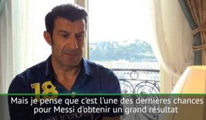 CdM 2018 - Figo : "Une des dernières chances pour Messi"