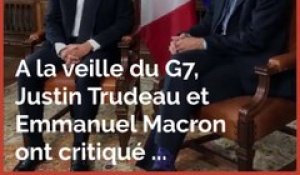 G7: Macron hausse le ton, Trump réplique