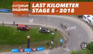 Last kilometer - Étape 5 / Stage 5 (Grenoble / Valmorel) - Critérium du Dauphiné 2018