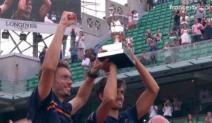 Roland-Garros 2018 : La remise de trophée du double hommes