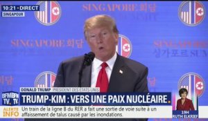 "M.Kim a déclaré s'engager de manière ferme en faveur d'une dénucléarisation", déclare Trump