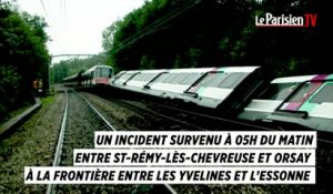 Déraillement du RER B : les images de l'intervention des pompiers des Yvelines