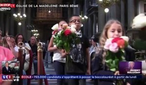 Messe anniversaire de Johnny Hallyday : Une fillette fond en larmes devant l'autel (Vidéo)