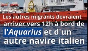 «Aquarius»: Après une semaine d'errance, les migrants arrivent en Espagne