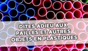 Dites adieu aux pailles et autres objets en plastique