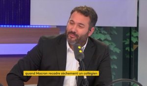 Emmanuel Macron recadre sèchement un collégien : "C'est le côté donneur de leçons du président de la République qui est un peu agaçant", Philippe Martinez #8h30Politique