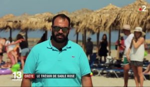 Crète : la plage d'Elafonissi, trésor de sable rose