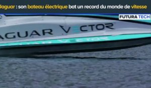 Le bateau électrique Jaguar bat le record du monde de vitesse