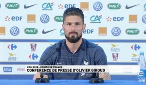Mondial 2018 - Conf de presse: Olivier Giroud et les critiques