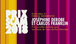 Prix nouvelles écritures  2018 : Joséphine Derobe et Carlos Franklin