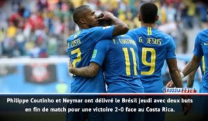 Fast match report - Brésil 2-0 Costa Rica