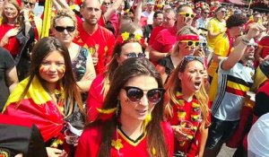 Belgique - Tunisie vécu de la fan zone de Mouscron