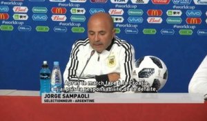 Mondial 2018 - Jorge Sampaoli en conférence de presse