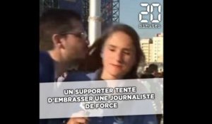 Coupe du monde 2018: Un supporter tente d'embrasser de force une journaliste