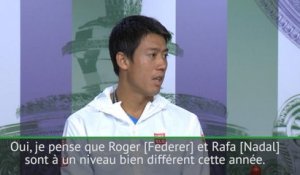Wimbledon - Nishikori : "Federer et Nadal sont à un autre niveau"