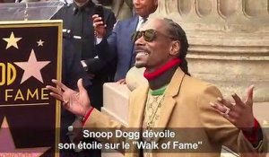Snoop Dogg: “incroyable” de recevoir une étoile à Hollywood