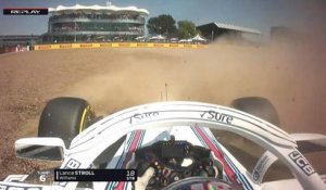 Grand Prix de Grande-Bretagne - La sortie de route de Lance Stroll en Q1