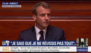 Macron devant le Congrès: "Une politique pour les entreprises ce n'est pas une politique pour les riches. C'est une politique pour toute la nation"