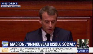 Macron sur la dépendance: "Ce que nous avons vu ces dernières années émerger, c'est un nouveau risque social"
