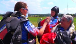La finale de coupe de France de parachutisme à St Galmier