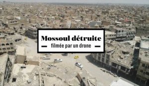 2 minutes au-dessus de Mossoul détruite filmée par un drone