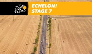 Coup de bordure ! / Echelon! - Étape 7 / Stage 7 - Tour de France 2018