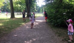 La course colorée du local ados au parc thermal de Vittel