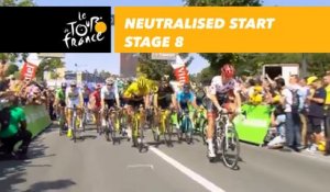 Départ fictif / Neutralised start - Étape 8 / Stage 8 - Tour de France 2018