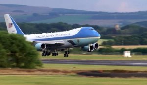 Le président Trump arrive en Ecosse