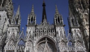 Travaux de réfection de la flèche de la cathédrale de Rouen